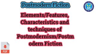 Features of Postmodernism [upl. by Kizzie]