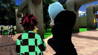 Vrchat chilling AND VOICE TROLLING AS TANJIRO [upl. by Pulsifer]