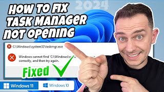 Task Manager not Opening on Windows Easy Fix [upl. by Anonyw]