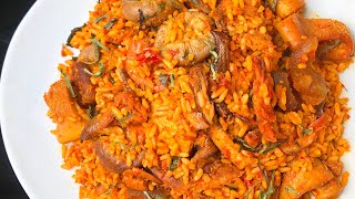 How To Make The Perfect Nigerian Palm Oil Rice Native Jollof Rice [upl. by Arataj500]