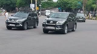 Super Convoy  Telangana ChiefMinister RevanthaReddy Gari Convoy Jubilee Hills Check Post Hyderabad [upl. by Whiffen498]