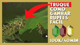 Zelda Breath of the Wild  Como Ganhar Rupees Rápido e Facil 100 MIL RUPPES EM POUCOS MINUTOS [upl. by Adnawal]