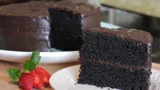 Homemade Delicious Especially Dark Chocolate Cake  The Best Moist Cake Recipe from Hersheys [upl. by Hairahcaz]