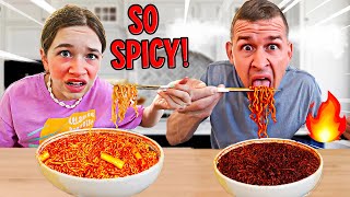 Eating The WORLDS SPICIEST Ramen Noodles Challenge  JKREW [upl. by Della]