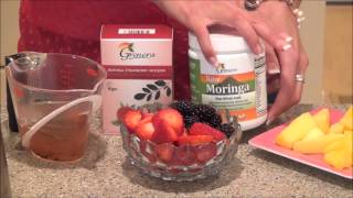 How to Make a Moringa Smoothie with Grenera Nutrients Moringa Tea [upl. by Htiaf523]