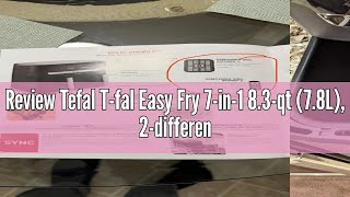 Review Tefal Tfal Easy Fry 7in1 83qt 78L 2different sized drawers Dual Air fryer Air Fry [upl. by Guerin]