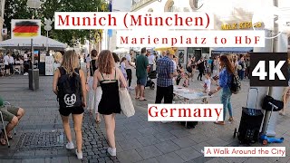 🇩🇪 Marienplatz Munich München 2022 Germany Walking Tour 🇩🇪 [upl. by Leirda]