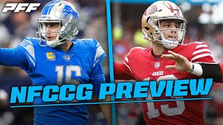 Lions vs 49ers NFC Conference Championship Game Preview  PFF [upl. by Fougere]