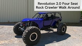 Guzman Revolution 4 Seat Rock Crawler Walk Around Wide Open Design [upl. by Charmain144]