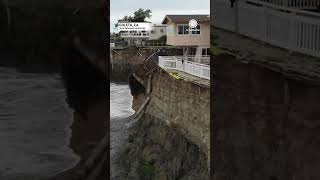 California Homes Teeter on Cliff After Storm [upl. by Haze]