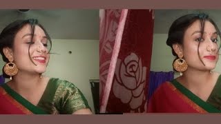 Maharashtrian wedding guest makeup look  marathi look [upl. by Ransell]