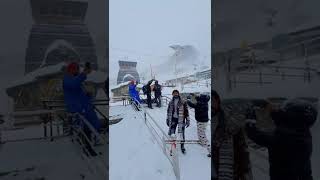 Tungnath Temple January tungnath chopta snowfall uttarakhand shorts [upl. by Cristoforo]