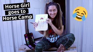 Horse girl goes to horse camp 😂  Funny Horse Videos [upl. by Oivatco]