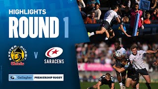 Exeter Chiefs v Saracens  HIGHLIGHTS  Exciting 13Try Match  Gallagher Premiership 202324 [upl. by Fayina]