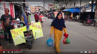 Indonesia  Rural life in Medan  North Sumatra [upl. by Eaneg]