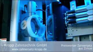 Zahntechnik Video CADCAMMaschine im Einsatz bei Zahntechnik Kropp [upl. by Oelak]