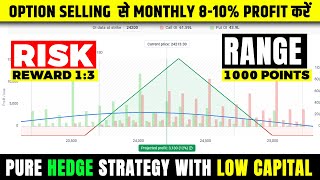 pure hedging option selling strategy  monthly option strategy  zero loss hedging strategy [upl. by Eceinwahs]