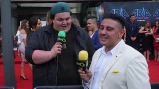 2017 ARIA Awards  Judah Kelly Red Carpet Interview [upl. by Klement73]