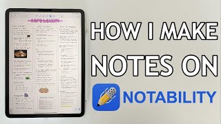 How I Make Notes on Notability Shorts [upl. by Ninon827]