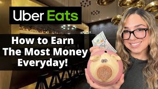 Uber Eats Driver  How to Earn the Most Money Everyday [upl. by Stanly488]