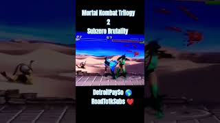 Mortal Kombat Trilogy 3 subzero shorts detroitpayso mktrilogy mk gaming funny viral [upl. by Akinwahs]