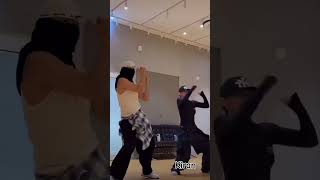 Kim Taehyung dance with Leejung 🔥🔥 UH VEI VEI Song v leejung btsshorts btsarmy [upl. by Ayoj90]