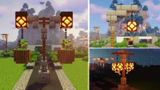 Minecraft 12 Redstone Lamp Build Hacks and Ideas [upl. by Turro]