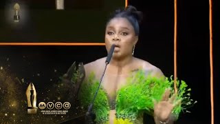 Bimbo Ademoye wins Best Actress in a Comedy award – AMVCA 9 [upl. by Tiena515]