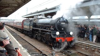 61264 B1 Locomotive hits the buffers at Norwich [upl. by Ellessig510]