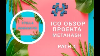 MetaHash Обзор ICO проекте [upl. by Percy579]