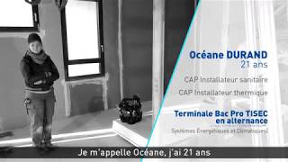 Installateur sanitaire et thermique Océane Durand a choisi le Bâtiment [upl. by Nerraj]