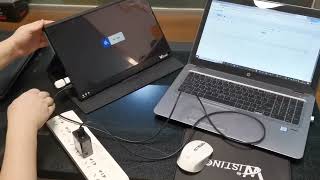 wistino wireless portable monitor connection wayenglish version [upl. by Ayikan821]
