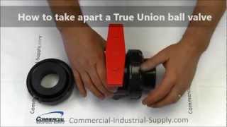 How to Take Apart a True Union Ball Valve [upl. by Relyuc]