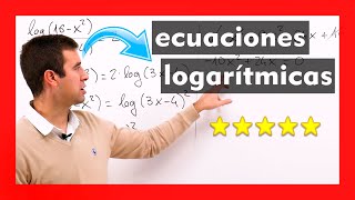 ☀️ Descubre cómo RESOLVER Ecuaciones LOGARÍTMICAS ☑️ 4º eso 1º bachillerato [upl. by Leahcimsemaj]