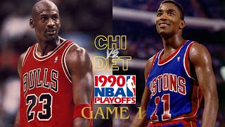 Chicago Bulls Vs Detroit Pistons 1990 Eastern Conference Finals Game 1 [upl. by Aihsotan838]