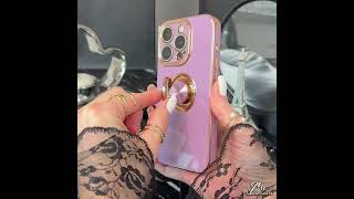 Coque iPhone 15 Pro Luxury Ring Purple [upl. by Enialehs]