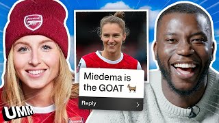 quotVIVIANNE MIEDEMA IS THE GOATquot 🐐  Assumptions with Leah Williamson [upl. by Oicnecserc]