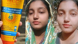 VLCC sunscreen SPF 40 pa honest review benifit of sunscreen [upl. by Kudva]