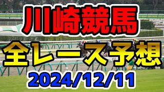 【川崎競馬】20241211全レース予想 [upl. by Chesna]