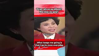 “Miriam why are you different What keeps you going” miriam answers trending viralvideo fyp [upl. by Gae144]