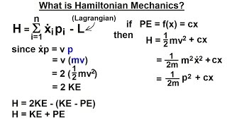 Physics 69 Hamiltonian Mechanics 1 of 18 What is Hamiltonian Mechanics [upl. by Ilyse718]