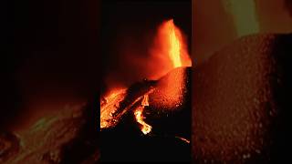 La Palma Volcano BLOWS OUT The side of Cone [upl. by Yrrab]