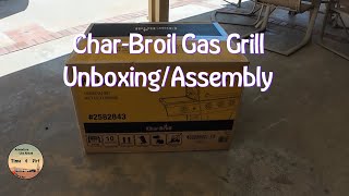 CharBroil 4BURNER GAS GRILL UnboxingAssembly [upl. by Rogozen]