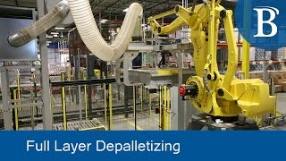 Full Layer Robotic DePalletizing [upl. by Alebasi]