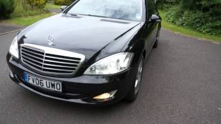 200606 MERCEDES S320 CDI SALOON AUTOMATIC DIESEL OBSIDIAN BLACK MERCLAND NUNEATON [upl. by Nivets903]