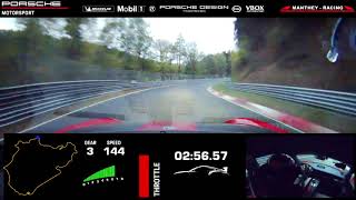 Porsche 911 GT2 RS MR new record at the Nürburgring Nordschleife [upl. by Milla386]