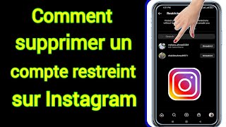 Comment supprimer un compte restreint sur Instagram 2022 [upl. by Tnecillim628]