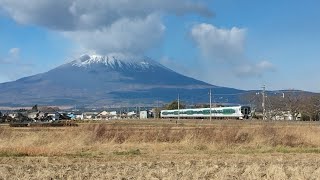 臨時快速御殿場線90周年号 狩屋踏切通過 [upl. by Linis]