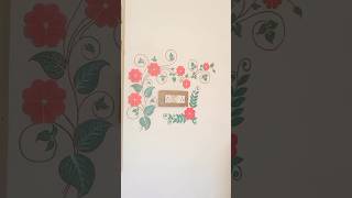 Wall painting design 🥰beautiful Wall painting ideas❤️🎨🖌️😊shortvideo trendingshorts 🔥shortvirel [upl. by Akelahs]