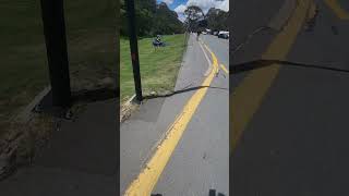 Iseki SF310 Front Deck RideOn Lawnmower Mowing the Lawn at Thredbo [upl. by Kolivas]